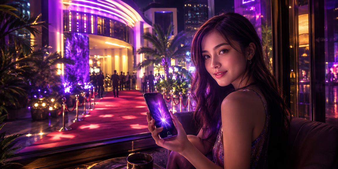 Pengguna Malaysia mengakses bonus s1000 melalui telefon mudah alih di Kuala Lumpur